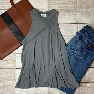 Free People high neck ribbed racerback tank